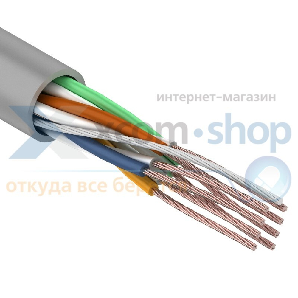 Кабель витая пара U/UTP 5e кат. 4 пары Rexant 01-0044