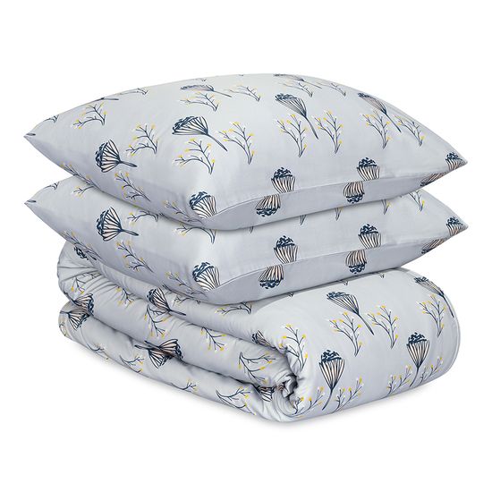 Комплект постельного белья "Полевые цветы" из премиального сатина из коллекции russian north, 150х200 см