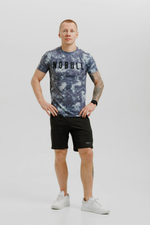 Футболка NOBULL серая в пятнах