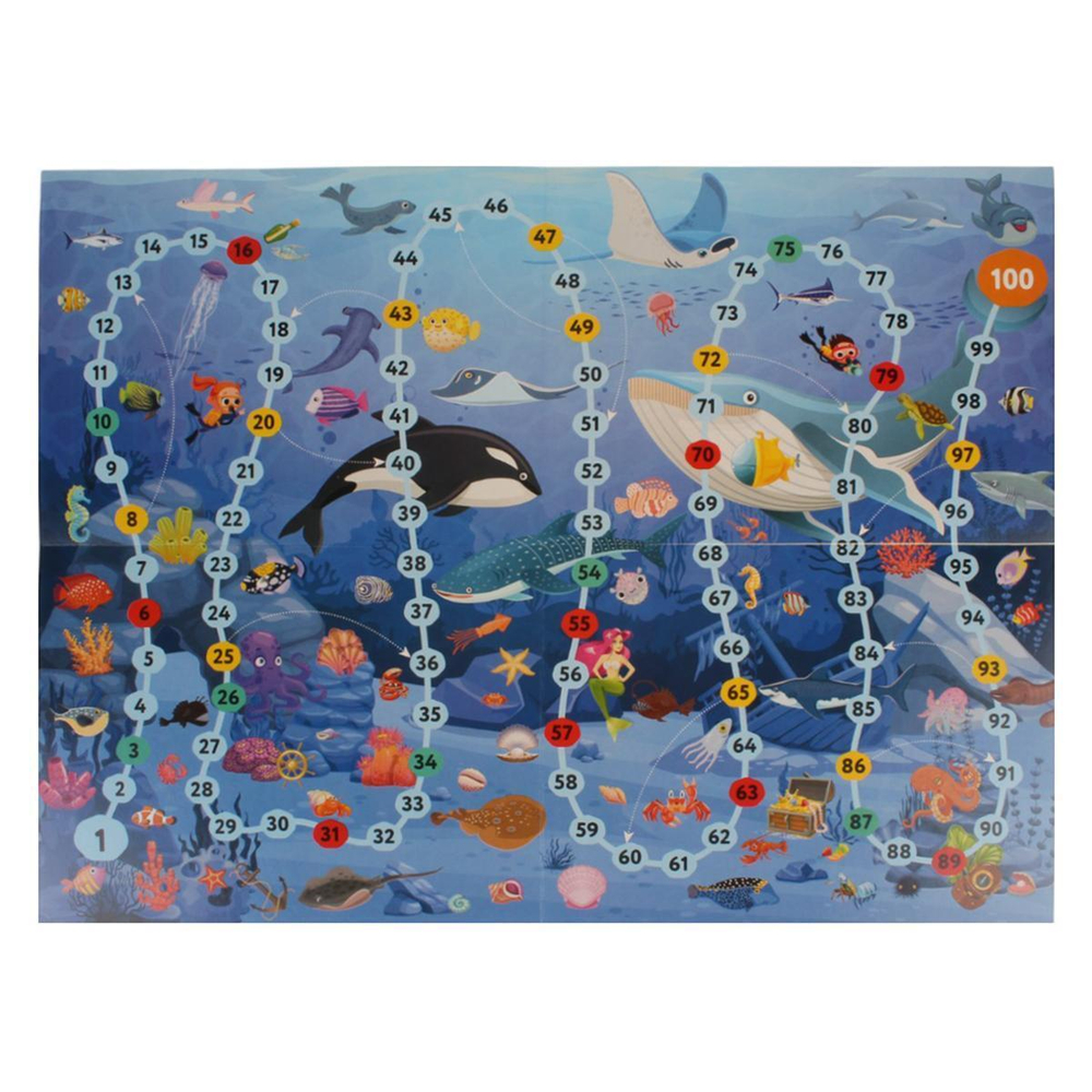 Игра-ходилка "Подводные приключения" в пакет (Т-Ц)