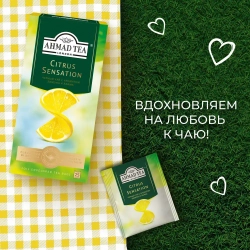 Чай в пакетиках чёрный Ahmad Tea Citrus Sensation, 25 шт
