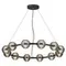 5041/120L L-VISION ODL24 545 черн./золото/дымчатый/металл/стеко Люстра LED 120W 4000К 9364Лм TRONI