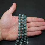 Нефрит с Пиритом бусины 8мм 10мм