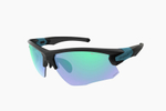 Спортивные очки Demetz Pulsa 2 / Mat Black / Green Mat Purple Photochromic With Green Mirror Cat.3