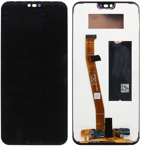 Дисплей для Huawei Honor 10 со сканером отпечатка в сборе с тачскрином (Black) OR 100