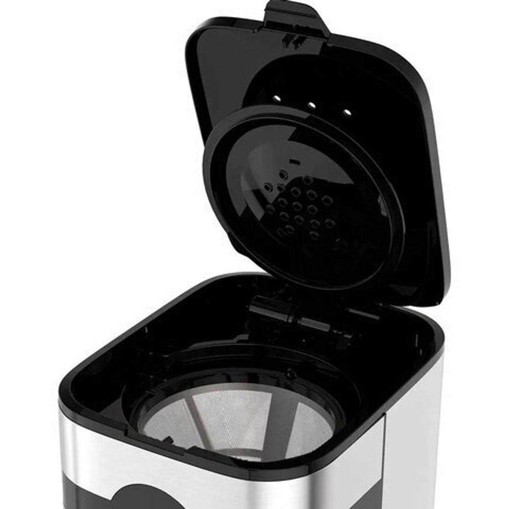 Кофеварка капельная BQ (БИ-КЬЮ) CM2002, 900 Вт, объем 1,5 л, поддержание температуры, серебристая, 86198275