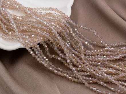 Нить бусин для украшений 3,5мм (ювелирное стекло)