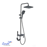 Душевая стойка Ceruttispa АРРИГО (ARRIGO) цвет графит, с LED подсветкой
