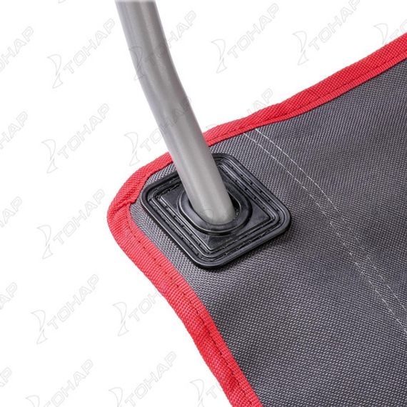 Кресло складное серый/красный без чехла (N-242-GR-1) NISUS (пр-во Тонар)