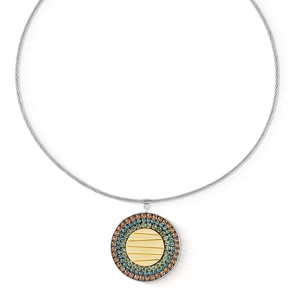 Колье Coeur de Lion Multicolour Pastel Silver 2037/10-1580