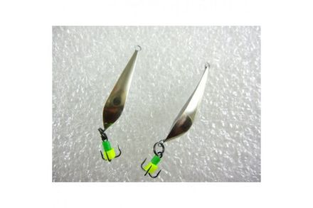 Блесна Зимняя WINTERLURES Серп 30мм тройник мельхиор