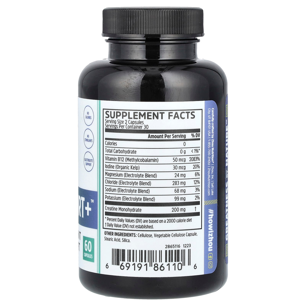 Zhou Nutrition, Fast Support+, 60 капсул