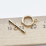 Замок-тоггл, цвет золото, размер 13*11 мм, цена за 1 шт