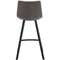 Полубарный стул Netro 66 см, серый на черных металлических ножках | Купить в Hallberg.ru