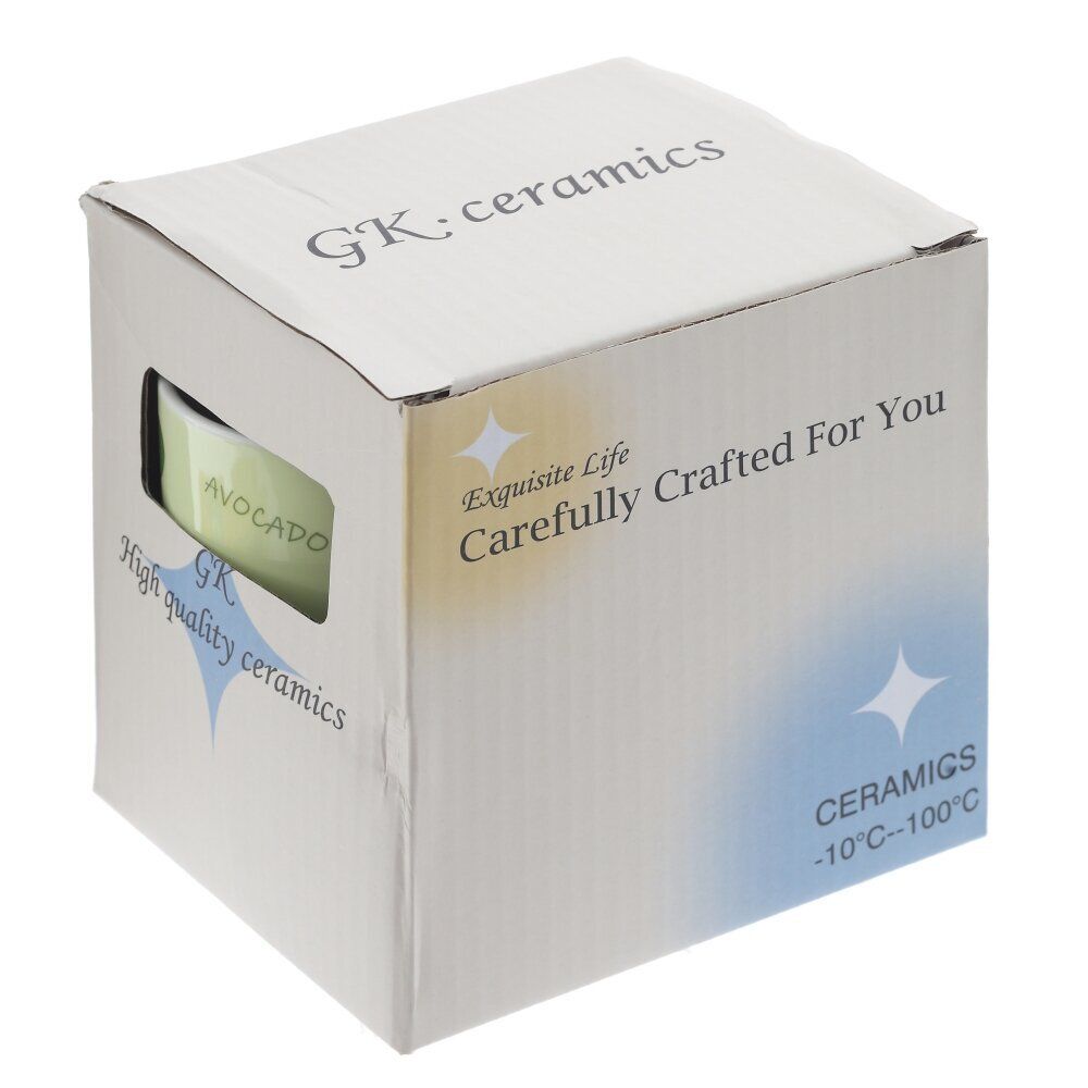 GAEM Кружка с крышкой и ложкой, 320 мл, L13,5 W9 H9,5 см, 4в.