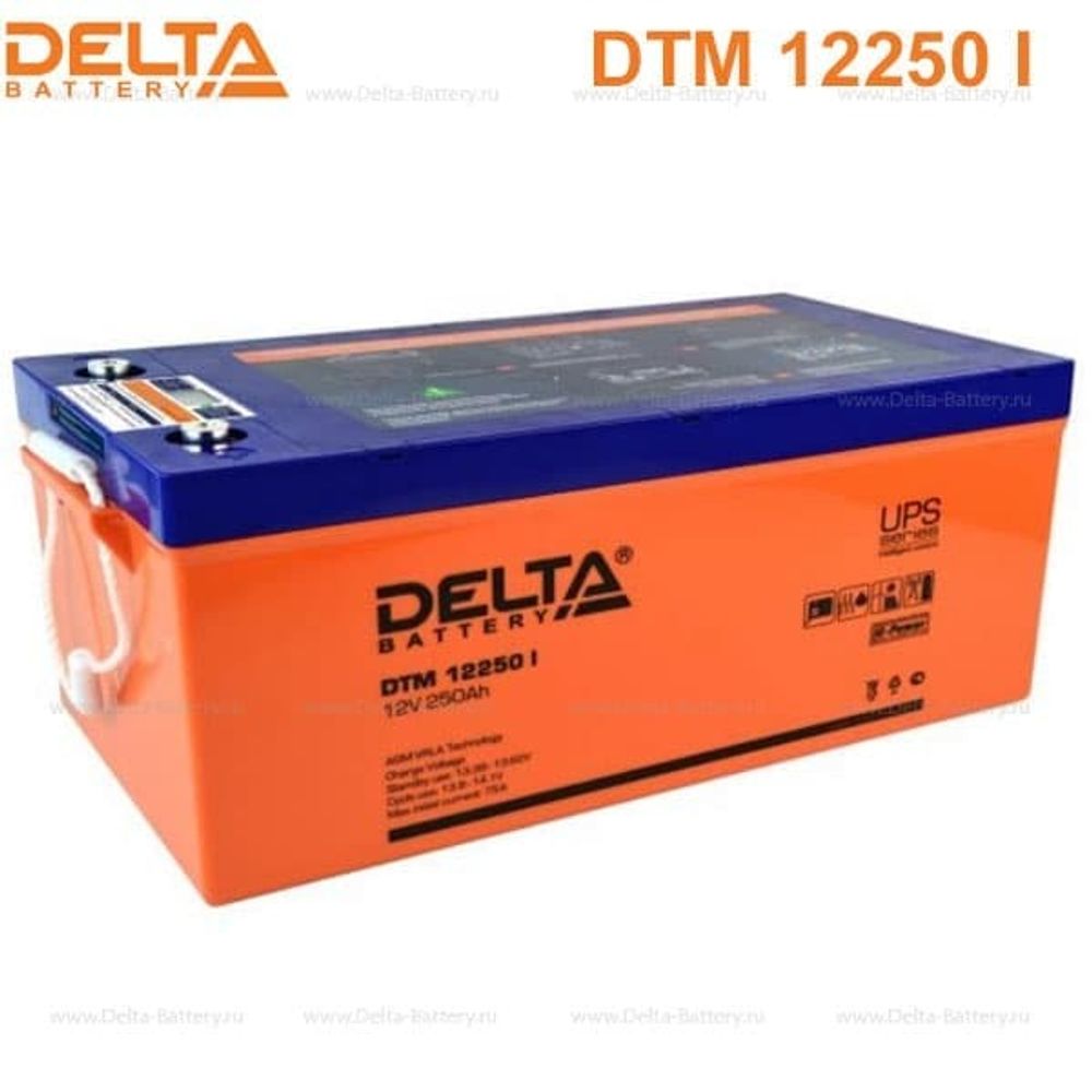 Аккумуляторная батарея Delta DTM 12250 I (12V / 250Ah)