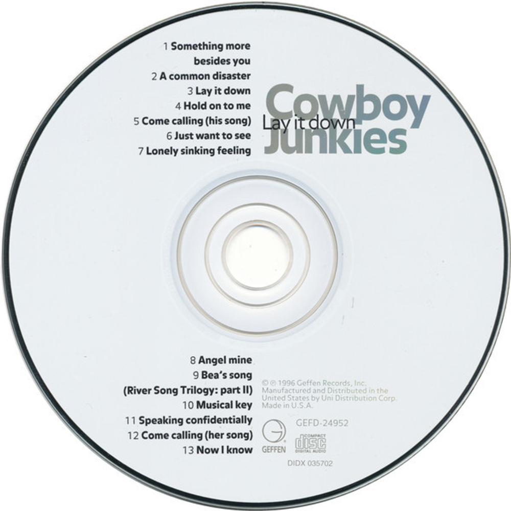 Cowboy Junkies / Lay It Down (CD)