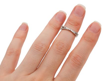 Фаланговое кольцо Икс со стразами