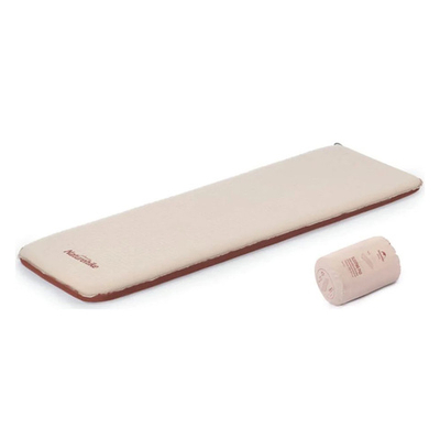 Коврик туристический самонадувной Naturehike NH21FCD11 бежево-коричневый 6см, 6927595793312