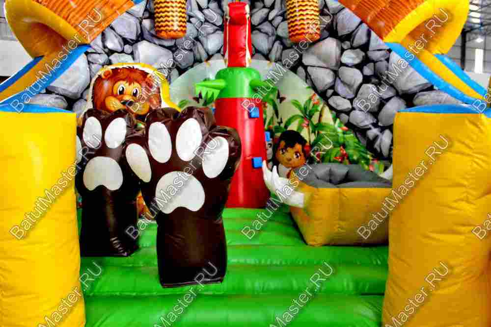 Надувной батут "В гостях у зебры"