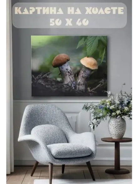 Картина на стену 40 X 50 Грибы