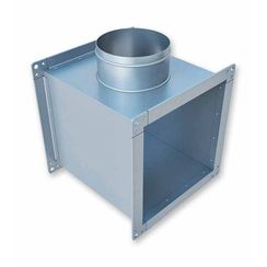 Тройник ЕВРОВЕНТ (ПрсКв) 400х200-100 (оц.ст.0.7/R20)