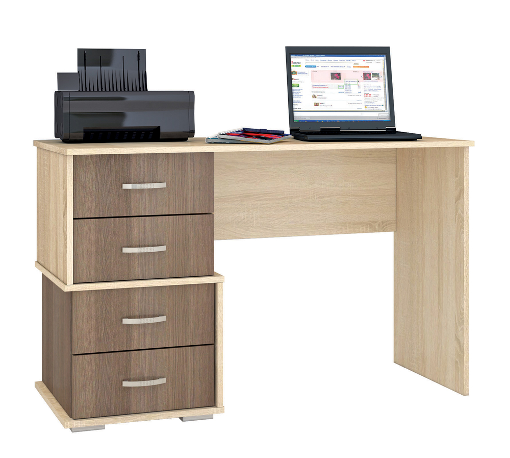 Стол письменный Сити-2, ясень шимо