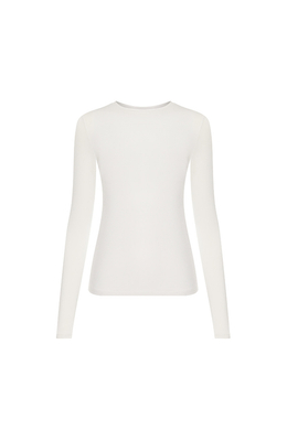 Лонгслив из бамбука Молочный