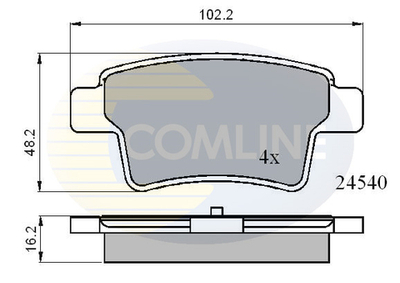 COMLINE - CBP01713-CML - Brake Pad Set, disc brake