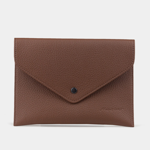Конверт для хранения из кожи теленка, цвета шоколад