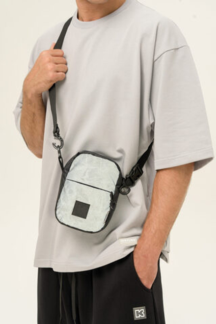 Сумка мессенджер KUL'TURA "MARBLE REFL SMALL" Мрамор Рефлектив