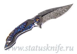 Нож Ron Best knives Damascus Zirconium Full Customфотография - 4