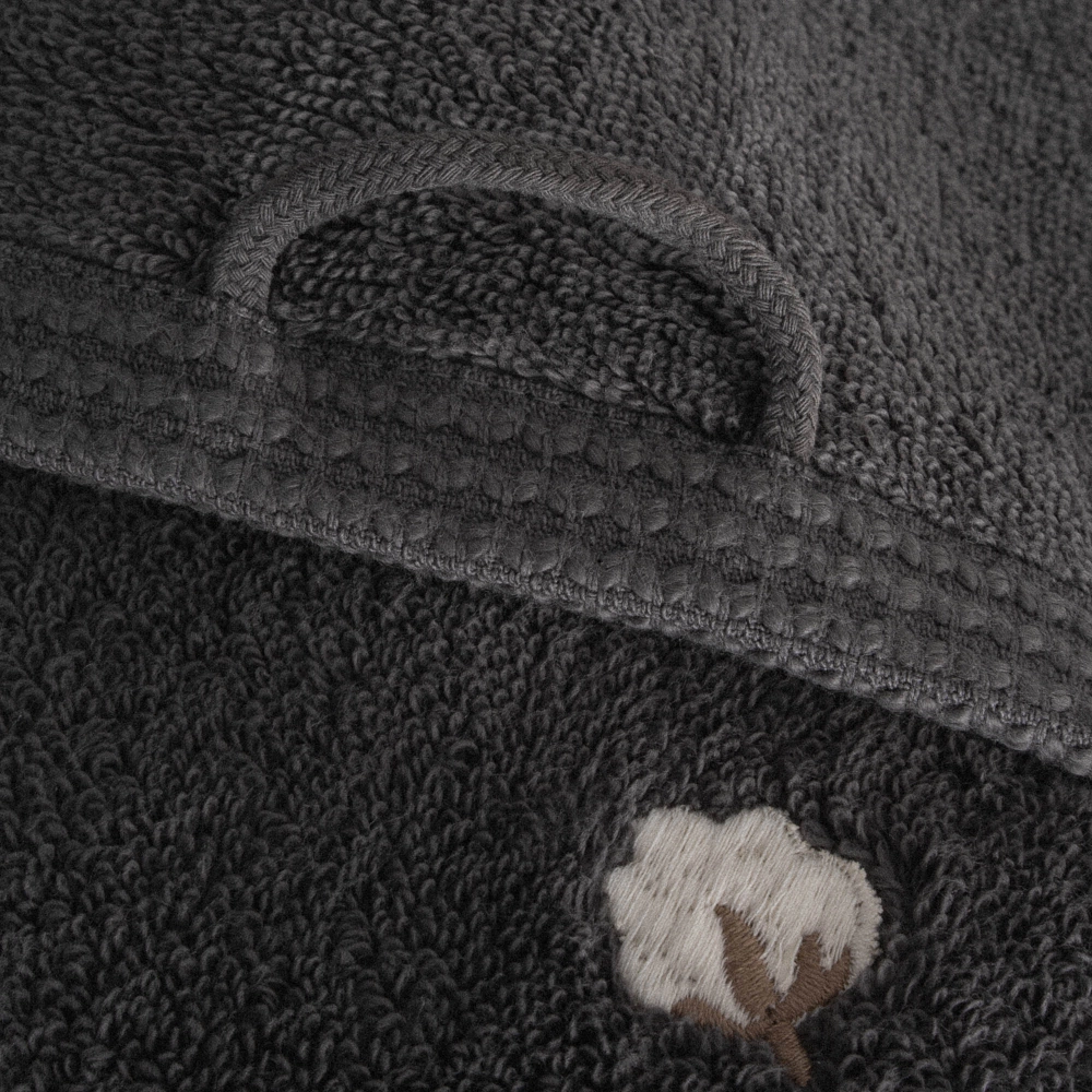 Полотенце из органического хлопка Pure Cotton 50х90 темно-серый