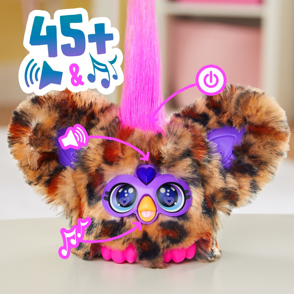 Интерактивная мягкая игрушка Hasbro Furby Furblets F9703 G1697 Чи-Чи Гепард G1697 — фото 5