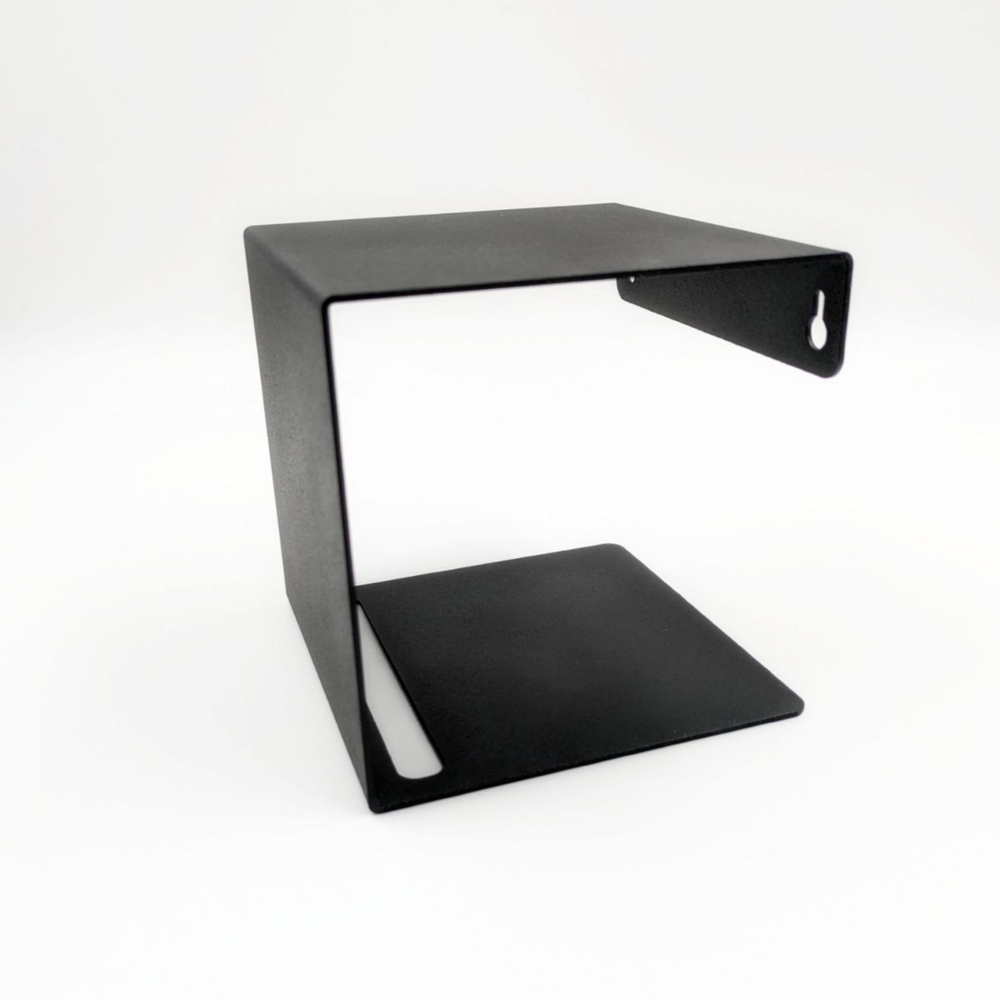 Держатель для туалетной бумаги MetaDec Quadratic c полочкой для телефона, черный