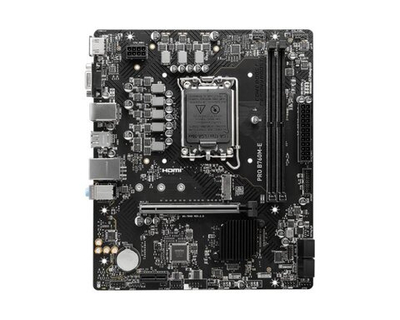 Материнская плата MSI PRO B760M-E, LGA1700, DDR5, mATX