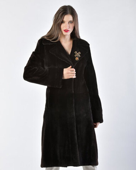 Шуба из меха норки