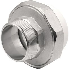 Муфта THERMOLIGHT комбинированная разъемная PP-R НР 63х2 белый (2/20)