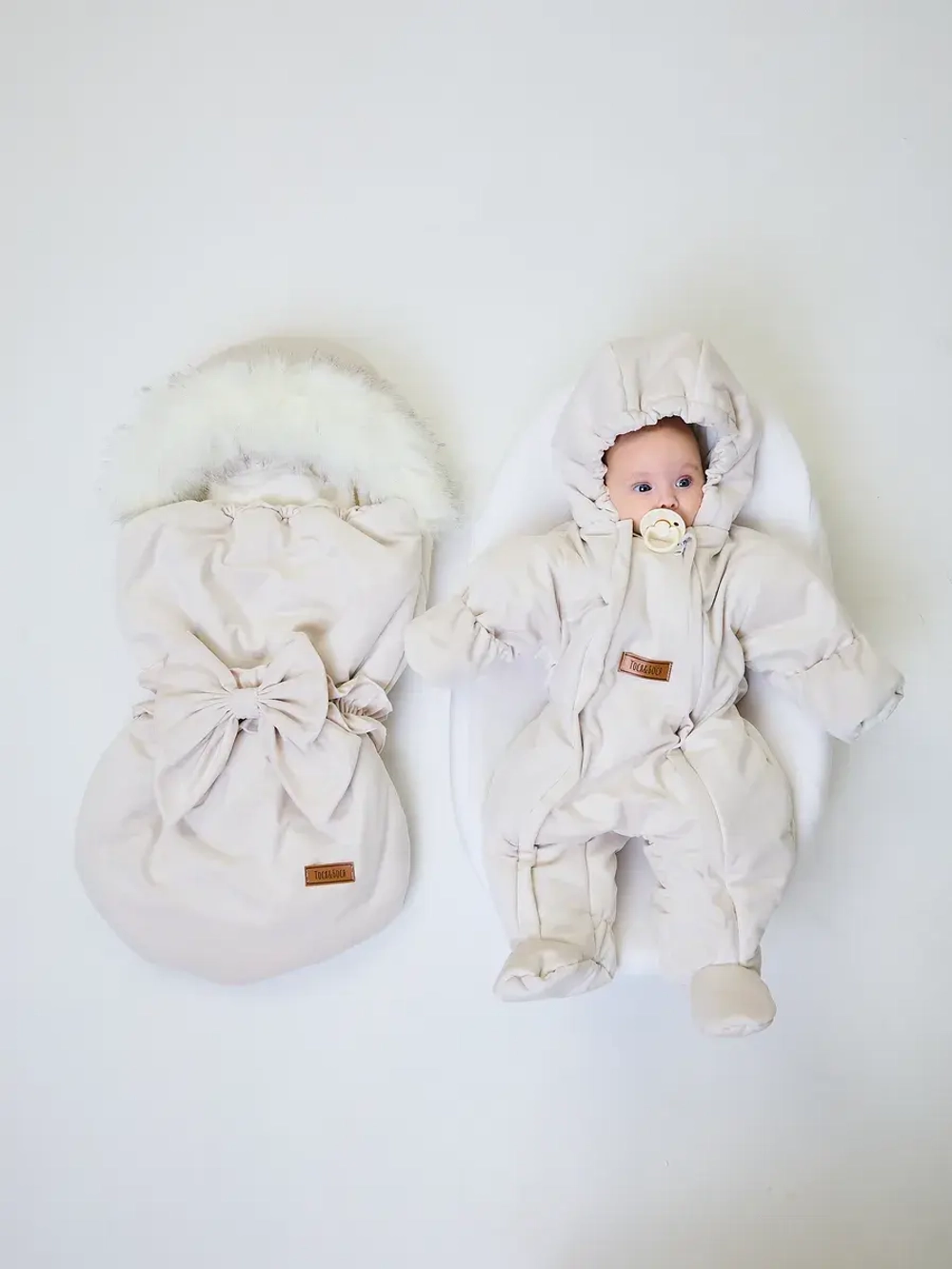 Конверт на выписку новорождённому зимний