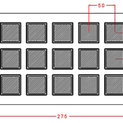 915 | Форма для шоколадных изделий (275*175 мм)