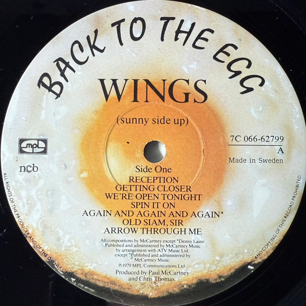Виниловая пластинка Wings - Back To The Egg LP