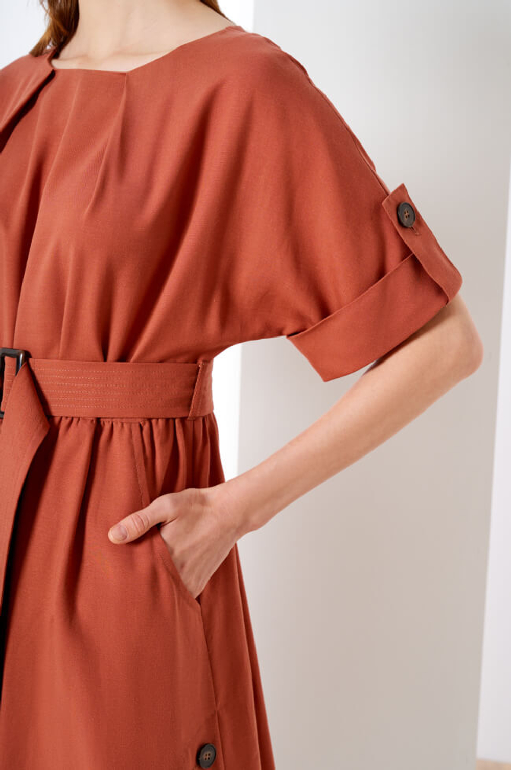 51266 Платье женское (терракотовый)