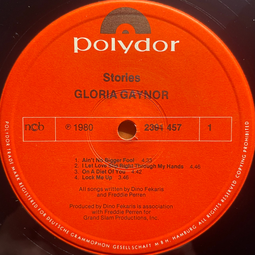 Gloria Gaynor ‎– Stories (Скандинавия 1980г.)