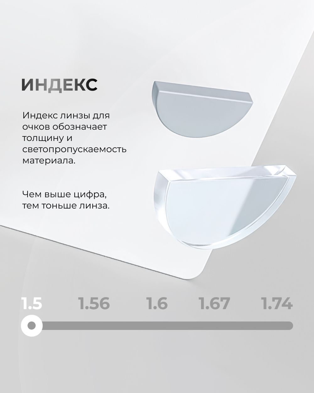 Офисная линза Gross Optic Office индекс 1.5