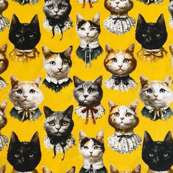 ПОРТРЕТЫ КОШЕК НА ЖЕЛТОМ ФОНЕ, 1