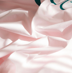 Постельное белье 1.5 Полуторка Сатин Детское Розовый с луной