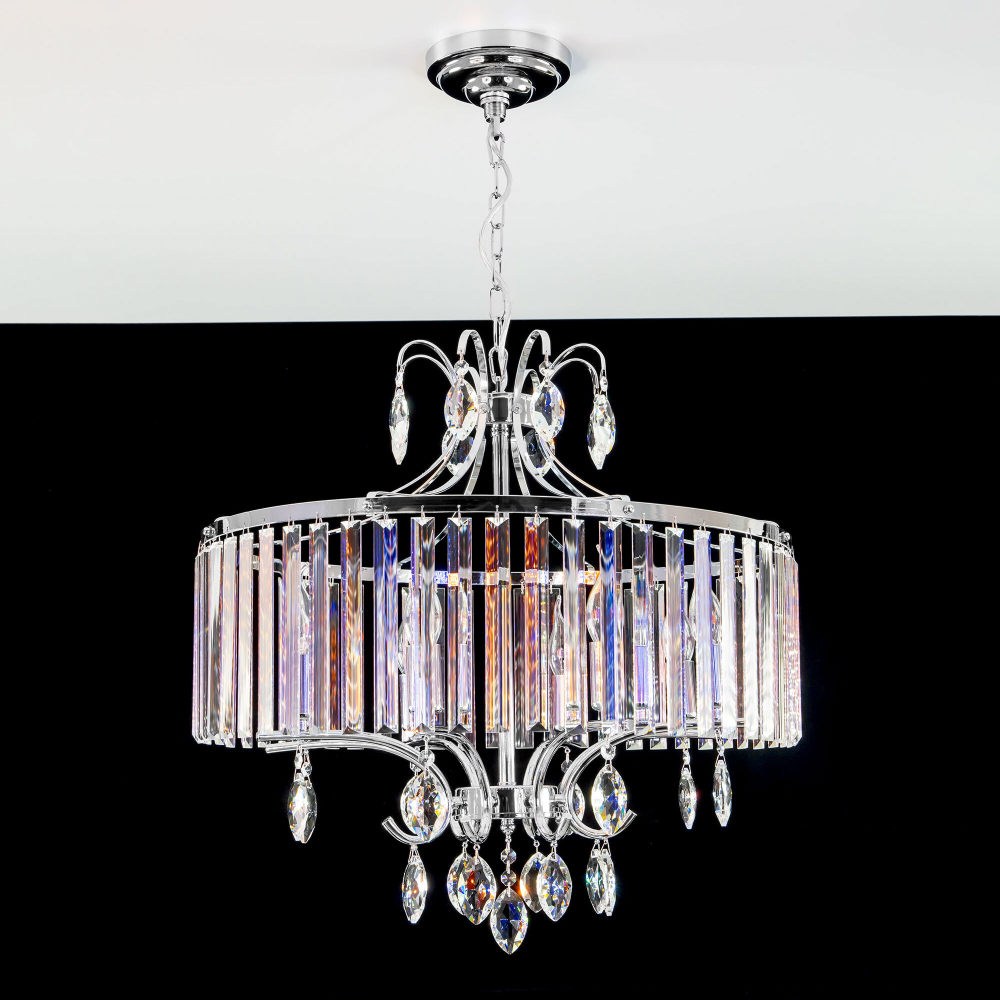 Citilux Инга CL335181 Люстра подвесная хрустальная Хром