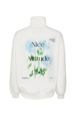 «City vibe half-zip» Свитшот свободного кроя с принтом.