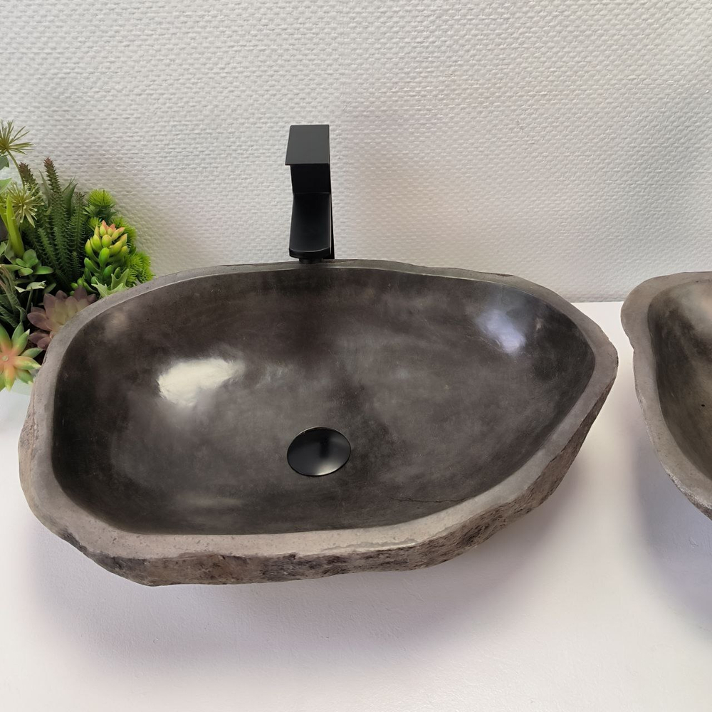 Раковина из речного камня RS63833 54*39*16 2шт 0127