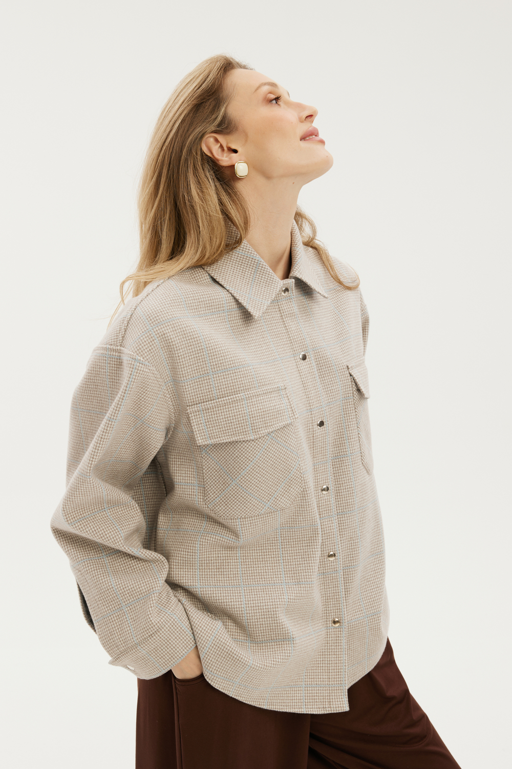 Рубашка утепленная женская